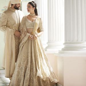 Elegant heavy Bridal-Indian/Pakistani lehenga <b>top</b> dress Embellished in crystal glass beads stone work for Wedding=2020 - Product Image 1