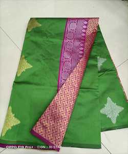 Banarasi Soie Jacquard Saree Blouse Dames Usage Quotidien Fête Festival Porter Doux Coton Soie Sari En Gros Bas Prix Indien - Product Image 4