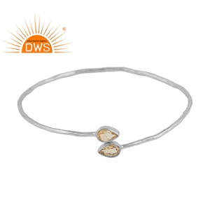 Bracelet en argent Sterling 925 pour femmes, pierre précieuse, bijoux, vente en gros - Product Image 1