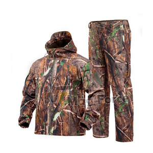 Classic High Quality <b>Camouflage</b> Hunting Suit 100% Polyester Breathable Windproof Eco-Friendly Outdoor Hunting Apparel OEM ODM - Product Image 5