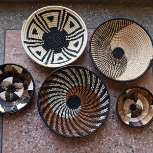 Juego de cesta de pared africana, cesta Bohemia, decoración de pared africana, cestas de exhibición hechas en vietnam - Product Image 5