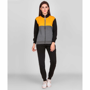 ชุดวอร์ม2ชิ้นสำหรับผู้หญิงเสื้อกันหนาวแขนยาวชุดกีฬาแบบลำลองออกแบบโลโก้ได้ตามต้องการ - Product Image 3