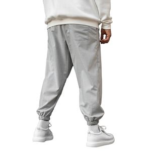 Pantalons de survêtement décontractés pour hommes, style urbain, streetwear, coton/polyester mélangé, coupe ample, cordon de serrage personnalisé, léger, 2023 - Product Image 3