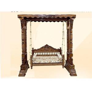 Columpio de Madera de Teca India Jhula, Moderno, Tallado a Mano, para Sala de Estar, Uso Interior, Tamaño Personalizado, Color Personalizado - Reino Unido - Product Image 1