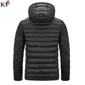 KEVEN IMPEX 7 4V Battery Winter Custom Ski Hunting Puffer Jacket Eco-Friendly <b>Heated</b> <b>Coats</b> Warm Clothing Black Casual 100% Silk - Product Image 2