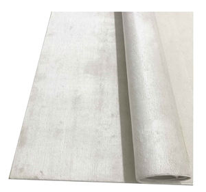 Alfombra de seda crema hecha a mano con patrón de rayas bordado Diseño tibetano Reversible lavable a máquina proveedor indio en Stock - Product Image 1