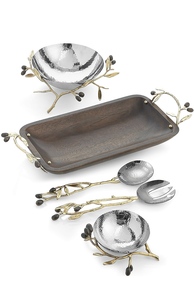 Bộ Bát Phục Vụ Bằng Nhôm Bộ 3 Cho Bộ Đồ Ăn Màu Bạc Thiết Kế Hiện Đại Bộ Bát Phục Vụ Bằng Nhôm Bộ 3 - Product Image 2