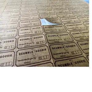 custom printed kraft paper stickers in a huge assortment of sizes, suitable for a variety of applications