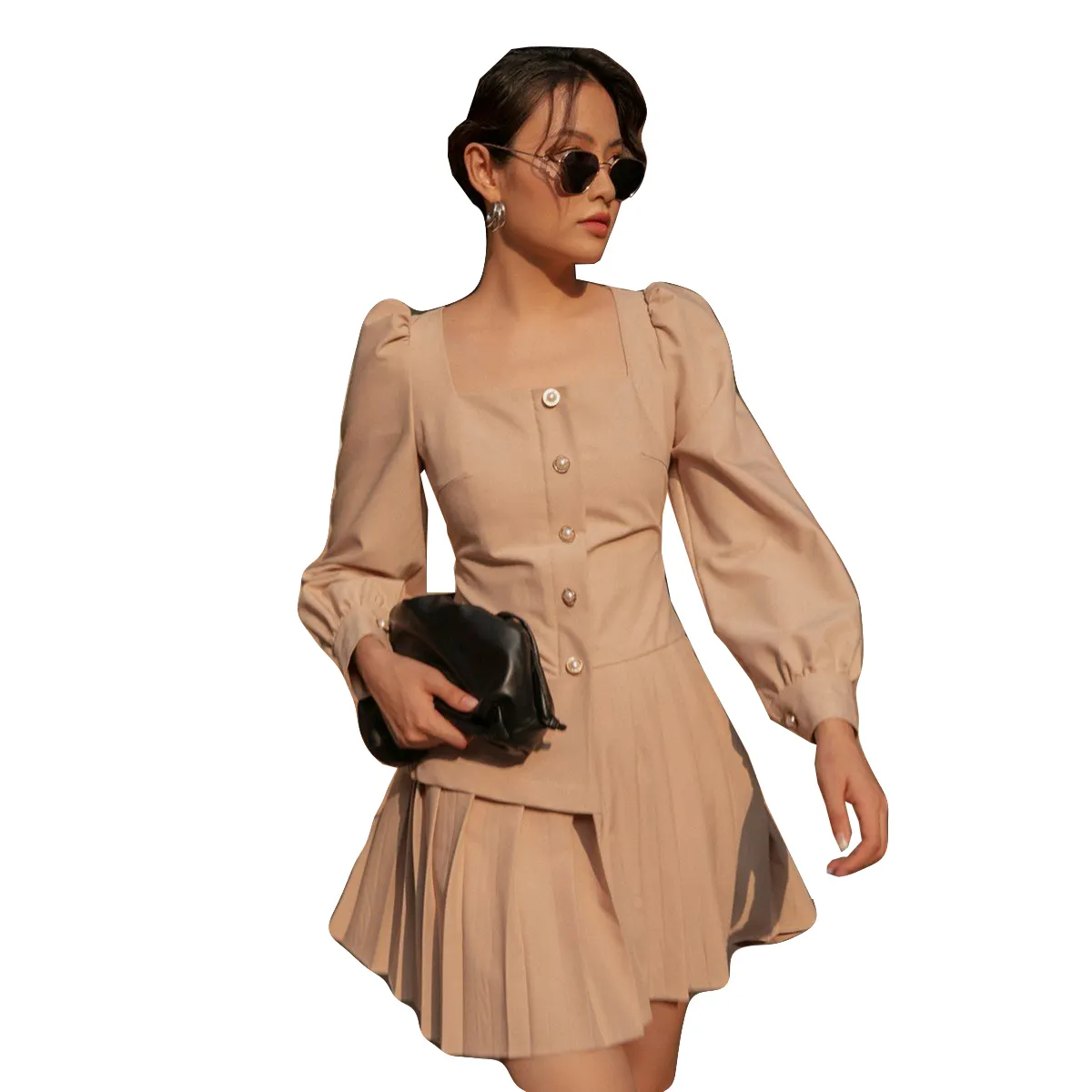 गर्म पोशाक 2021 महिला के लिए आरामदायक पोशाक के साथ सुरुचिपूर्ण शैली के कपड़े विंटेज वियतनाम में किए गए महिलाओं के लिए कस्टम लोगो