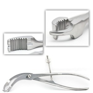 Instrument orthopédique de production supérieure 14 cm pince de maintien d'os Verbrugge chirurgical avec filetage fixe en acier inoxydable - Product Image 1