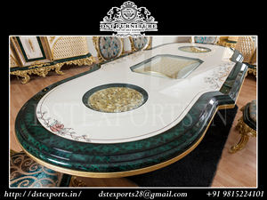 Ensemble de meubles de salle à manger de style Maharaja, lourdement sculpté, authentique et luxueux, ensemble de table à manger de luxe, ensemble de salle à manger de luxe pour roi - Product Image 3