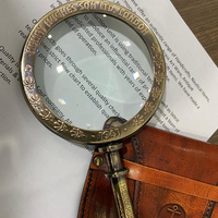 New Design Brass Handheld Magnifier glasses With Leather case Suitable For Reading at Wholesale Price