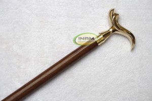 Bastón de Madera de Shisham Premium con Empuñadura de Latón Derby, Bastón Artesanal de Madera Dura para Apoyo a la Movilidad de Personas Mayores |   Clásico - Product Image 2