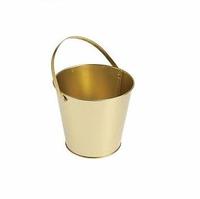 DESAIN KLASIK EMAS POT BUNGA DENGAN PEGANGAN, POT BESI BERLAPIS BUBUK UNTUK DEKORASI RUMAH & TAMAN, RINGAN & TAHAN LAMA
