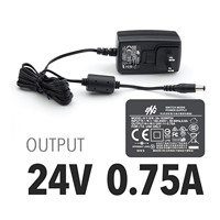 Adaptateur secteur Plustek 24V 0.75A pour Z300, PS186 PS188 PS286+ PS283 PS3060U, OpticBook 3800 3900 4800, AD480 D430, OpticSilm 1180