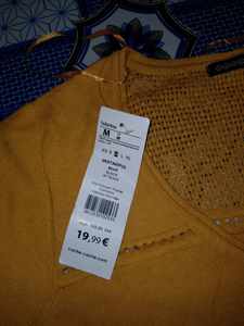 Lote de Ropa de Bangladesh con Etiquetas de Marca, Suéteres Casuales de Manga Larga con Cuello en V Profundo para Mujer, Finos y Suaves - Product Image 5