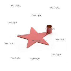 Portavelas metálico de calidad superior para bodas, fiestas y eventos, hecho a mano con forma de estrella, decorativo. - Product Image 1