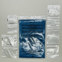 Ensemble complet de sacs en polyéthylène recyclé à 100 % avec impression en héliogravure, sacs transparents à fermeture éclair pour accessoires capillaires et portefeuilles
