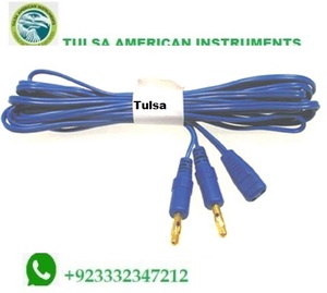 9 Pinzas Bipolares Manuales con Cable de Silicona Azul de 3 Metros, Tipo Europeo, Acero Inoxidable, Estándar de Seguridad MOL - Product Image 2