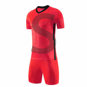 Maillots et shorts d'équipe sportive 100% polyester Lavable en machine Enfants Football Tricoté Ultra-léger et respirant - Product Image 2