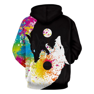 2021 Spring New Wholesale Custom All Over Full Printing Plain Blank White <b>Hoodies</b> Hooded Sweatshirt Pullover <b>Sublimation</b> Hoodie - Product Image 2