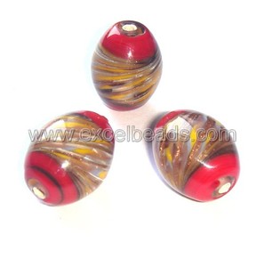 Cuentas de cristal de Murano redondas hechas a mano en negro, rojo, plateado y blanco para joyería y decoración de pulseras, cuentas de cristal hechas a mano - Product Image 4
