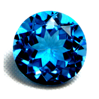GEMFORTE INC Topaze bleue suisse naturelle de qualité supérieure, taillée en facettes, pierres précieuses pour la fabrication de bijoux DIY, qualité 3A, pierres de topaze bleue suisse