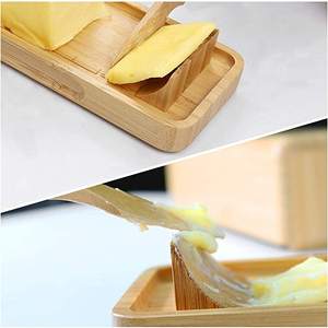 Elegant Wooden <b>Butter</b> <b>Dish</b> in Large Size Solid Design Ideal for Premium Tabletop Storage and Serving - Product Image 2