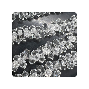 Perles en cristal naturel de quartz clair 12-15mm taille dame forme de doigt facettes cristal blanc Quartz perles en vrac pour bijoux 8'' - Product Image 3