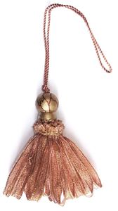 Pompon en soie de style classique de luxe pour porte-clés - Product Image 3