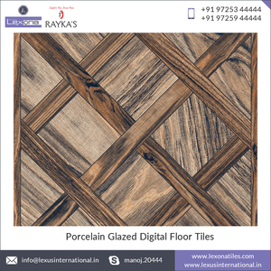 Azulejos de suelo Digital para uso residencial, porcelana pulida de cuerpo completo de 600x600mm, serie brillante - Product Image 3