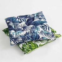 Coussins de chaise de cuisine avec attaches vichy vérifier salle à manger en plein air 100% coton coussin de chaise fabriqué en inde élégant de haute qualité