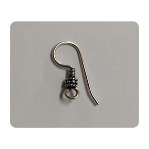 Dernière conception de crochet d'oreille pour boucle d'oreille 100% fil d'oreille en argent sterling pur en gros - Product Image 1