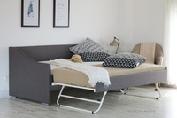 Sofá Cama Plegable Moderno Selina 2026 Modelo MWF de Tela Tapizada con Cama Nido, Desmontable y Ahorrador de Espacio