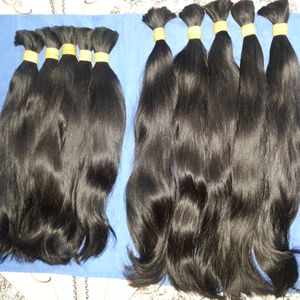 แฟลชเซล!!! ชิดหนังกำพร้าผม100% มนุษย์ Haiir อินเดียผมกลุ่มผมสามารถฟอกสี - Product Image 1