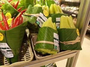 Feuille de banane fraîche écologique, 1 pièce, pour emballage vert - Product Image 5