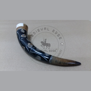 Diseño personalizado antiguo vikingo inspirado beber 100% taza de cuerno original con soporte fabricante fábrica India - Product Image 5