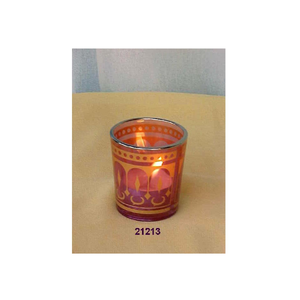 Support votif en verre rouge de haute qualité pour la décoration Diwali - Product Image 1