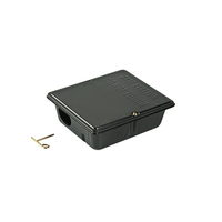Station d'appâts pour rats Masterbox de haute qualité, métal noir, design pour rats et souris, pièges à semi-conducteurs
