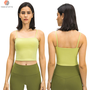Soutien-gorge de sport à bretelles de haute qualité avec logo personnalisé, en Spandex/Polyester écologique, pour le fitness et l'entraînement en salle de sport pour femmes - Product Image 4