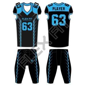 Uniforme de football américain à vendre uniforme de haute qualité 100% polyester meilleur matériau prix de gros pas cher fabriqué au Pakistan - Product Image 6