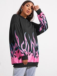 OEM Fashion Autumn Winter Long Sleeve Women Sweatshirt Harajuku Owl Print Hoodies Hooded Tracksuit <b>Jumper</b> <b>Pullover</b> - Product Image 2