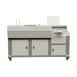 Glue book perfect binding binder machine with 3 glue rollers and independent side glue