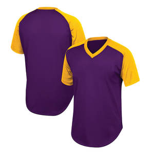 GAF Maillot de baseball vierge avec impression par sublimation Chemises personnalisées Maillot de baseball numérique personnalisé imprimé par sublimation col en V - Product Image 1