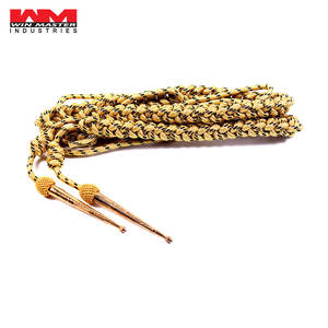 Aiguillettes en fil d'or de haute qualité, taille complète, pour cérémonies, en fil de soie doré, WIN MASTER INDUSTRIES, fabriquées au Pakistan - Product Image 6