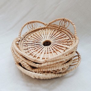 Vevor — napperon tibétain en rotin, fait à la main, fleurs rondes naturelles, vente en gros, 2020 pièces de 4 - Product Image 1