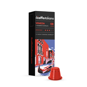 Hecho en Italia - 100 Cápsulas Compatibles con Nespresso (R)* - Venezia - Cápsula de Café Compatible - Product Image 1