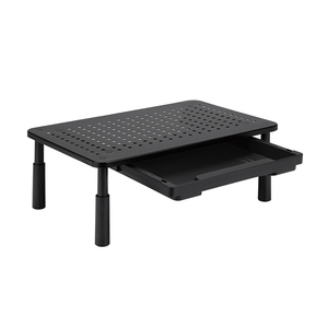 <span class=keywords><strong>Support</strong></span> de moniteur et <span class=keywords><strong>d</strong></span>'<span class=keywords><strong>ordinateur</strong></span> <span class=keywords><strong>portable</strong></span> réglable en hauteur et <span class=keywords><strong>ventilé</strong></span> pour usage professionnel, avec tiroir de rangement - Product Image 3
