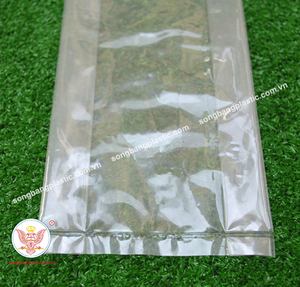 Sacs transparents à poignée en plastique écologique, sac découpé avec Logo personnalisé, impression pour le lait, le thé, le café, impression de Gravure, accepté - Product Image 5