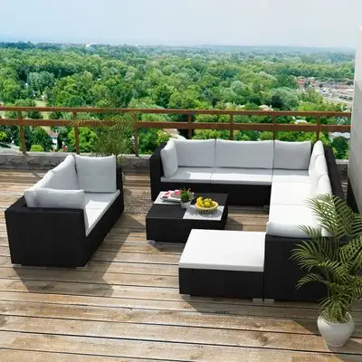 In der Nähe des Pools Mix Gartenmöbel für Poly Rattan Sofa Set Gartenmöbel D.L Unternehmen